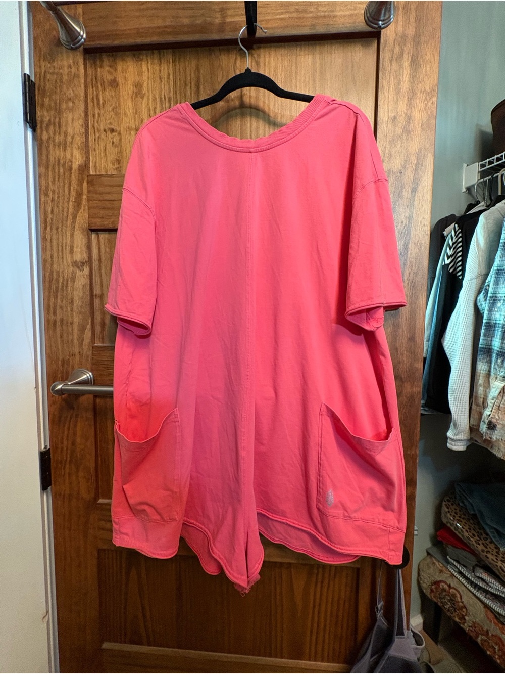 FP Movement by Free People Coral Pink Jumpsuit with Front Pockets